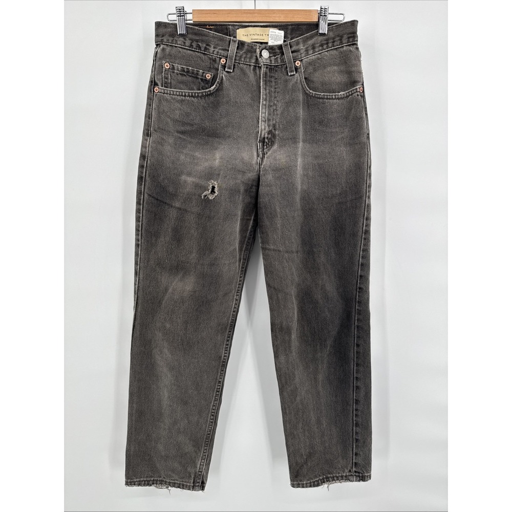 Levis‎ 550 Red Tab Relaxed Fit 32x30 Black Great Fade Made In USA Y2K